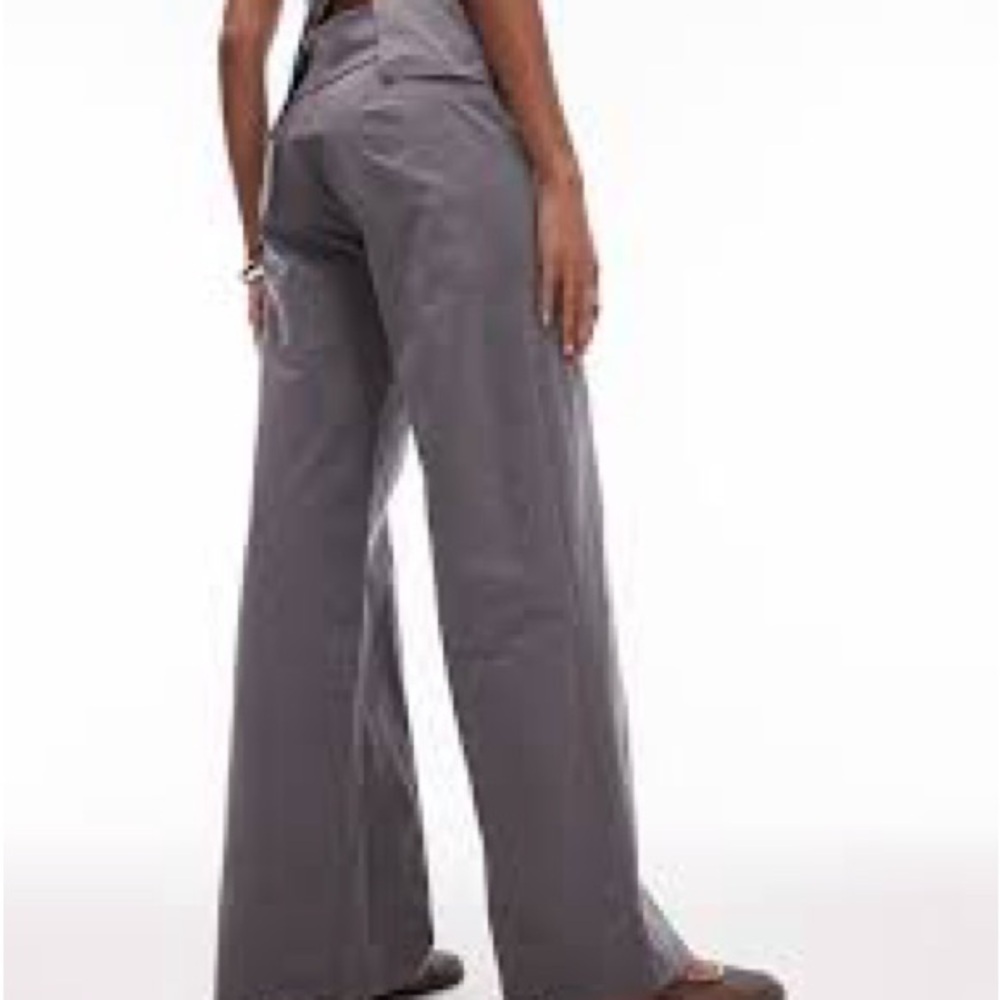 NWOT Vintage Jacob Women's Gray Straight Wide Leg Pants Size 00